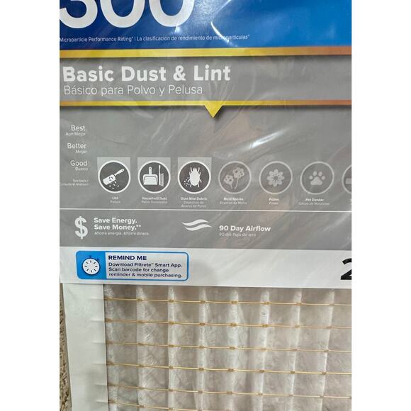 Filtrete Basic Dust and Lint Air Filter 300 3 pack never opened - Picture 2 of 4
